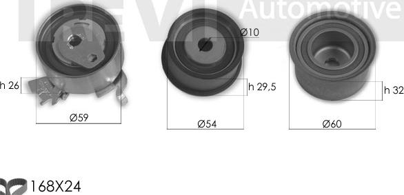 Trevi Automotive KD1384 - Kit de distribution cwaw.fr