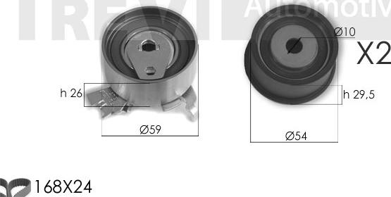 Trevi Automotive KD1385 - Kit de distribution cwaw.fr