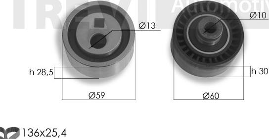 Trevi Automotive KD1336 - Kit de distribution cwaw.fr