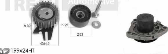 Trevi Automotive KD1331HP - Pompe à eau + kit de courroie de distribution cwaw.fr