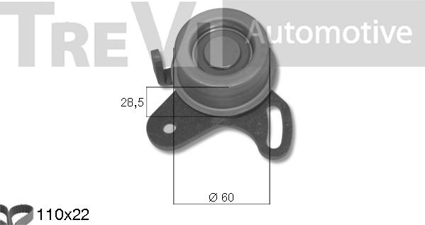 Trevi Automotive KD1371 - Kit de distribution cwaw.fr