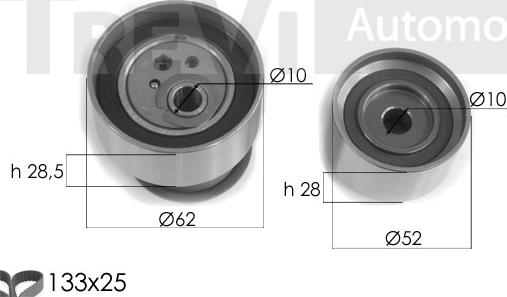 Trevi Automotive KD1378 - Kit de distribution cwaw.fr