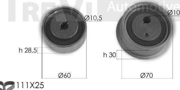 Trevi Automotive KD1372 - Kit de distribution cwaw.fr