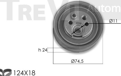 Trevi Automotive KD1291 - Kit de distribution cwaw.fr