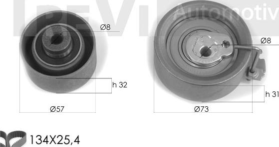 Trevi Automotive KD1258 - Kit de distribution cwaw.fr