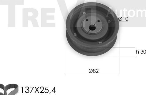 Trevi Automotive KD1265 - Kit de distribution cwaw.fr