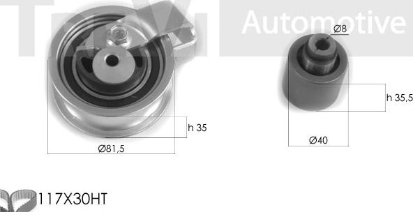 Trevi Automotive KD1261 - Kit de distribution cwaw.fr