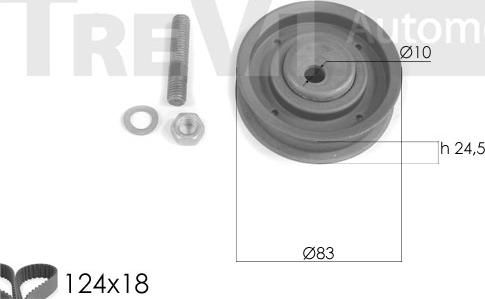 Trevi Automotive KD1263 - Kit de distribution cwaw.fr