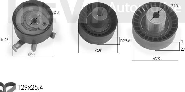 Trevi Automotive KD1281 - Kit de distribution cwaw.fr