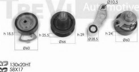 Trevi Automotive KD1288 - Kit de distribution cwaw.fr