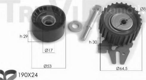 Trevi Automotive KD1230 - Kit de distribution cwaw.fr