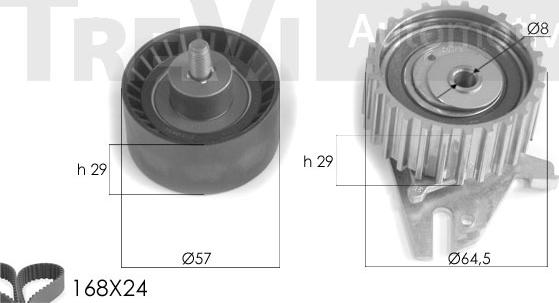 Trevi Automotive KD1232 - Kit de distribution cwaw.fr