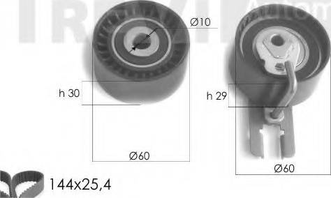 Trevi Automotive KD1227 - Kit de distribution cwaw.fr