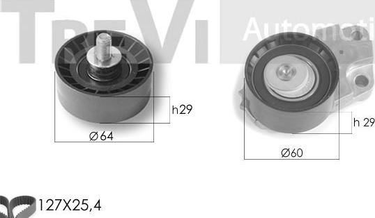 Trevi Automotive KD1279 - Kit de distribution cwaw.fr