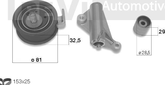 Trevi Automotive KD1276 - Kit de distribution cwaw.fr