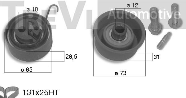 Trevi Automotive KD1270 - Kit de distribution cwaw.fr