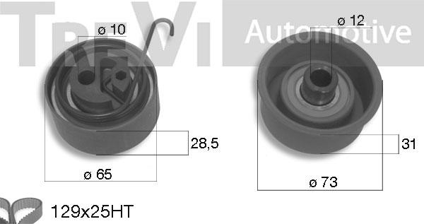 Trevi Automotive KD1271 - Kit de distribution cwaw.fr