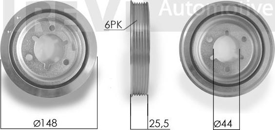 Trevi Automotive PC1093 - Poulie, vilebrequin cwaw.fr