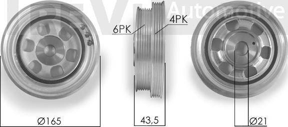 Trevi Automotive PC1068 - Poulie, vilebrequin cwaw.fr