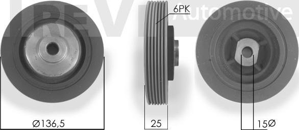 Trevi Automotive PC1004 - Poulie, vilebrequin cwaw.fr