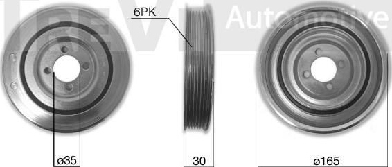 Trevi Automotive PC1014 - Poulie, vilebrequin cwaw.fr