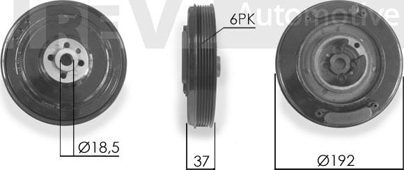 Trevi Automotive PC1011 - Poulie, vilebrequin cwaw.fr