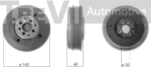 Trevi Automotive PC1089 - Poulie, vilebrequin cwaw.fr