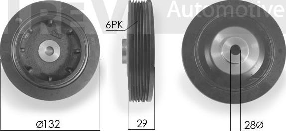 Trevi Automotive PC1025 - Poulie, vilebrequin cwaw.fr