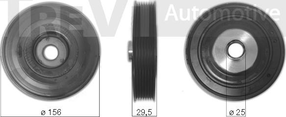 Trevi Automotive PC1020 - Poulie, vilebrequin cwaw.fr