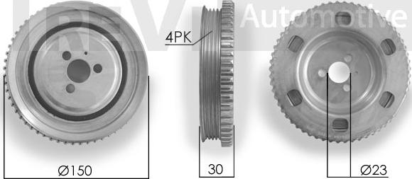 Trevi Automotive PC1141 - Poulie, vilebrequin cwaw.fr