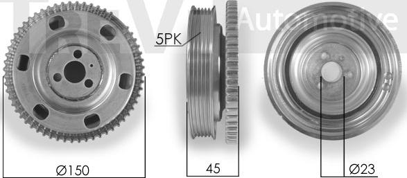 Trevi Automotive PC1142 - Poulie, vilebrequin cwaw.fr