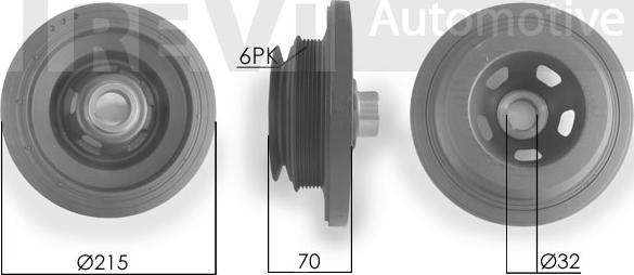 Trevi Automotive PC1111 - Poulie, vilebrequin cwaw.fr