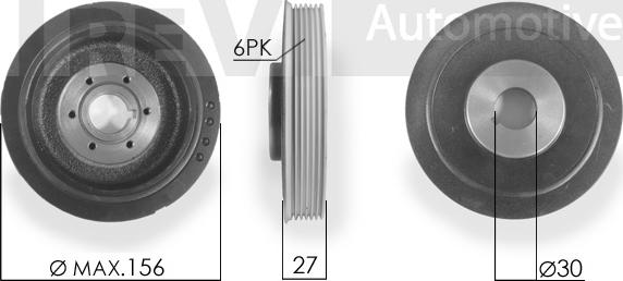 Trevi Automotive PC1118 - Poulie, vilebrequin cwaw.fr