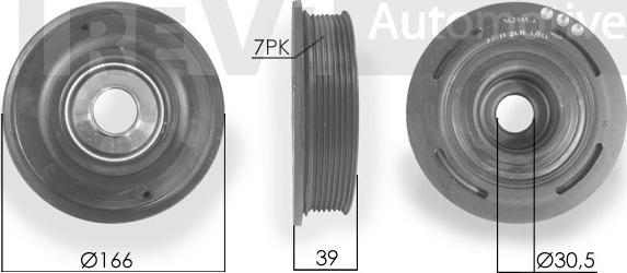 Trevi Automotive PC1131 - Poulie, vilebrequin cwaw.fr