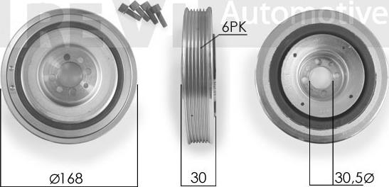 Trevi Automotive PC1127 - Poulie, vilebrequin cwaw.fr