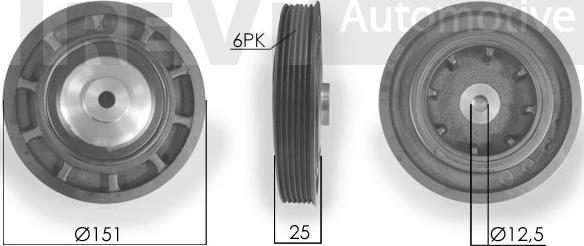 Trevi Automotive PC1174 - Poulie, vilebrequin cwaw.fr