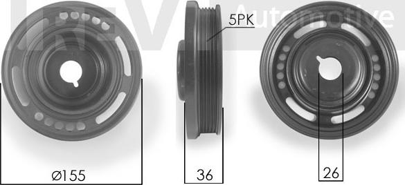 Trevi Automotive PC1172 - Poulie, vilebrequin cwaw.fr