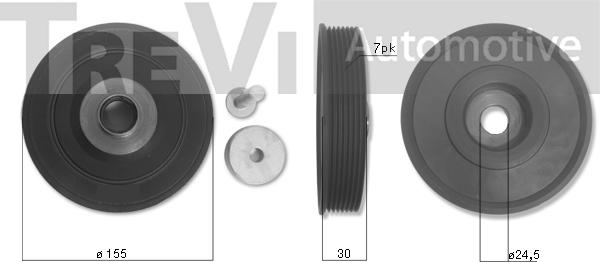 Trevi Automotive PC1214 - Poulie, vilebrequin cwaw.fr