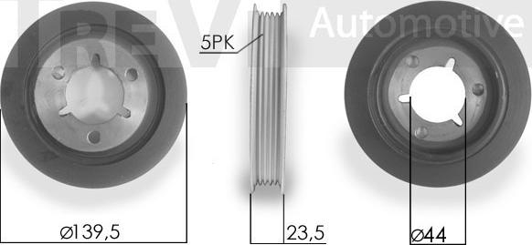 Trevi Automotive PC1211 - Poulie, vilebrequin cwaw.fr