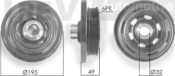 Trevi Automotive PC1227 - Poulie, vilebrequin cwaw.fr