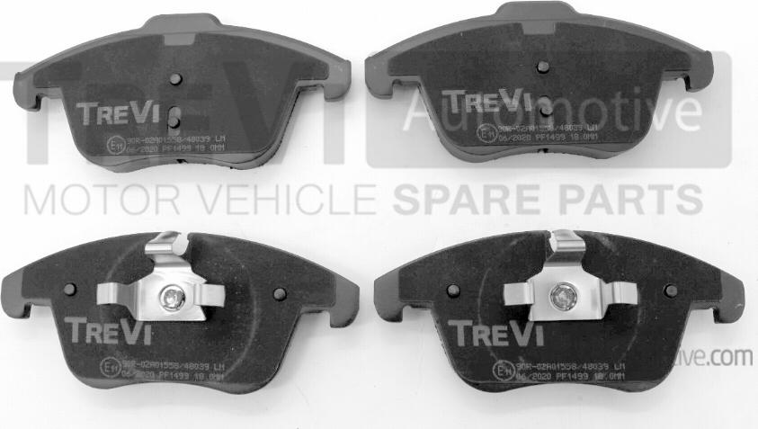 Trevi Automotive PF1499 - Kit de plaquettes de frein, frein à disque cwaw.fr