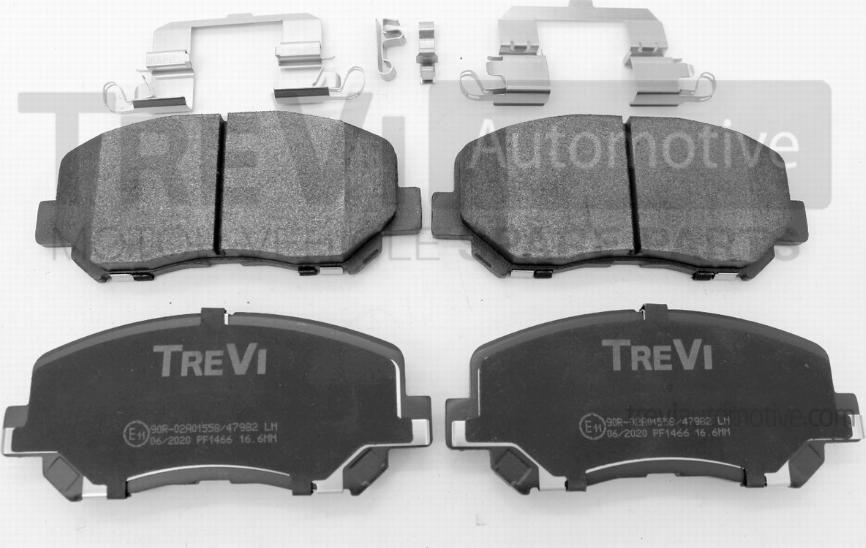 Trevi Automotive PF1466 - Kit de plaquettes de frein, frein à disque cwaw.fr