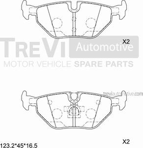 Trevi Automotive PF1056 - Kit de plaquettes de frein, frein à disque cwaw.fr