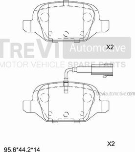 Trevi Automotive PF1066 - Kit de plaquettes de frein, frein à disque cwaw.fr