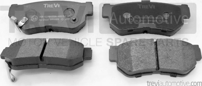 Trevi Automotive PF1189 - Kit de plaquettes de frein, frein à disque cwaw.fr