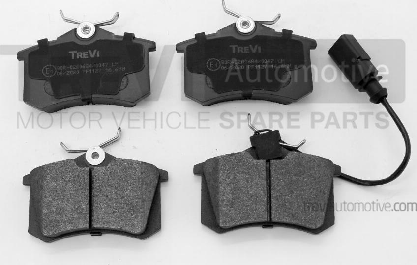 Trevi Automotive PF1127 - Kit de plaquettes de frein, frein à disque cwaw.fr