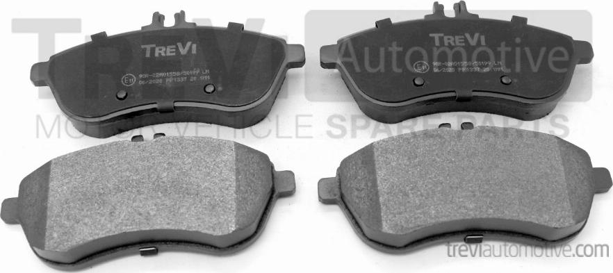 Trevi Automotive PF1337 - Kit de plaquettes de frein, frein à disque cwaw.fr