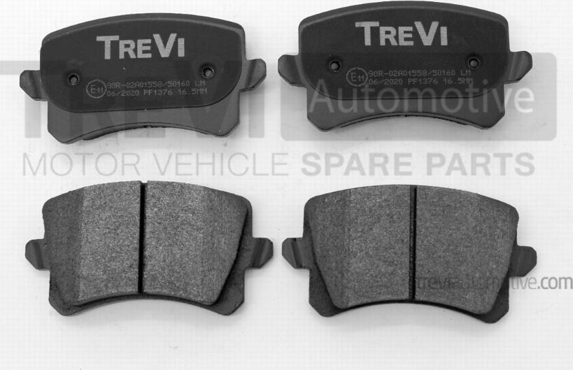 Trevi Automotive PF1376 - Kit de plaquettes de frein, frein à disque cwaw.fr