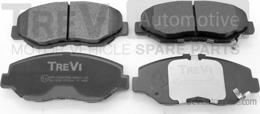 Trevi Automotive PF1214 - Kit de plaquettes de frein, frein à disque cwaw.fr