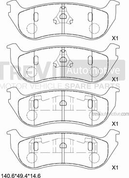 HELLA T1599 - Kit de plaquettes de frein, frein à disque cwaw.fr